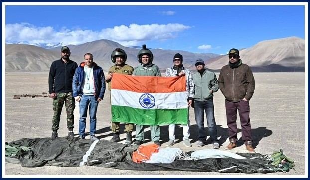 Maiden Live Jump of DRDO's Advanced High-Altitude Parachute (AHAP) at Nyoma