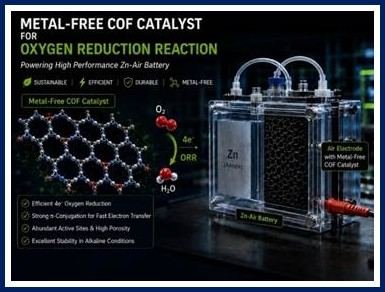 Indian Scientists Develop Metal-free Catalyst for Zinc–Air Batteries